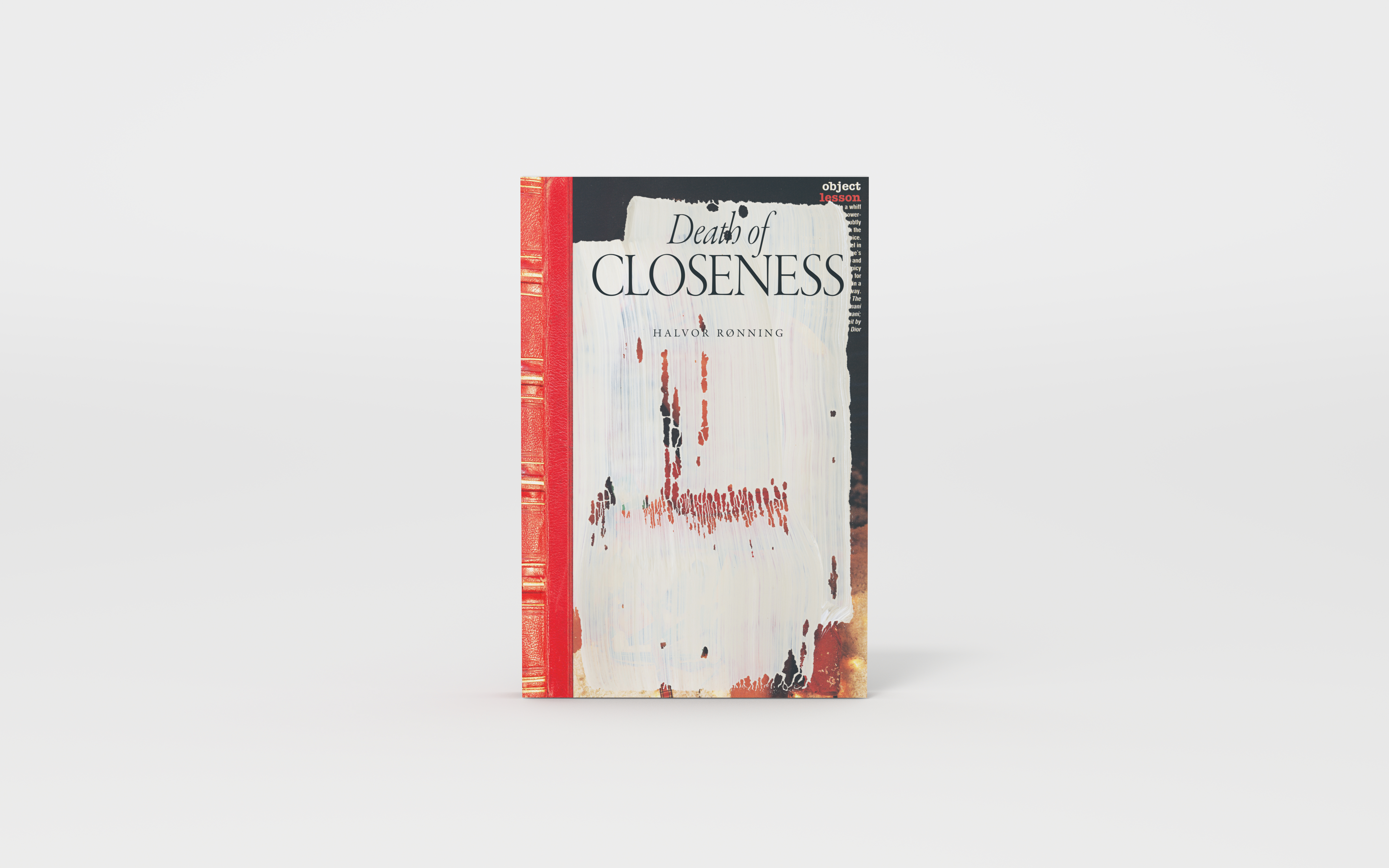 FONDAZIONE-Europa_2021_Halvor-Rønning_Death-of-Closeness - Front 1